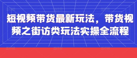 右豹：短视频带货最新玩法，带货视频之街访类玩法实操全流程-AI创作学习-提示词应用-短视频玩法青花瓷AI学习网