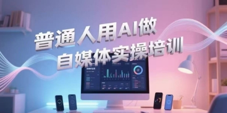 普通人用AI做自媒体：实操培训，视频制作、短视频引流、直播带货…等（视频号）-AI创作学习-提示词应用-短视频玩法青花瓷AI学习网