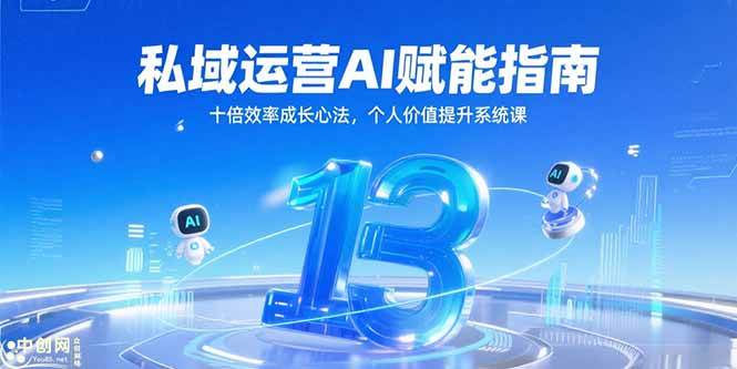 私域运营AI赋能指南，十倍效率成长心法，个人价值提升系统课-AI创作学习-提示词应用-短视频玩法青花瓷AI学习网