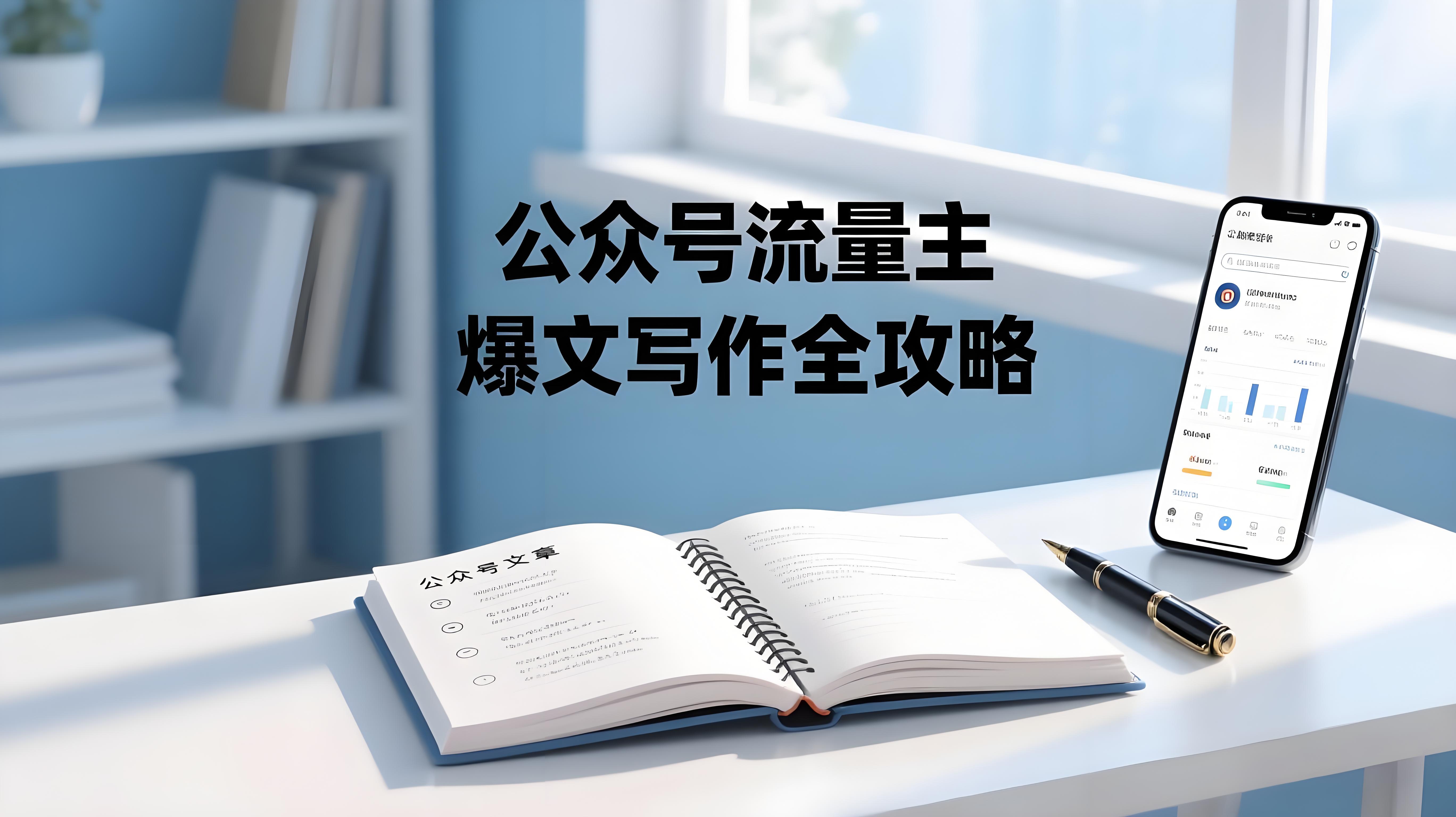 AI公众号流量主：新手日入四位数，含爆文写作全攻略(更新25年7月)-AI创作学习-提示词应用-短视频玩法青花瓷AI学习网