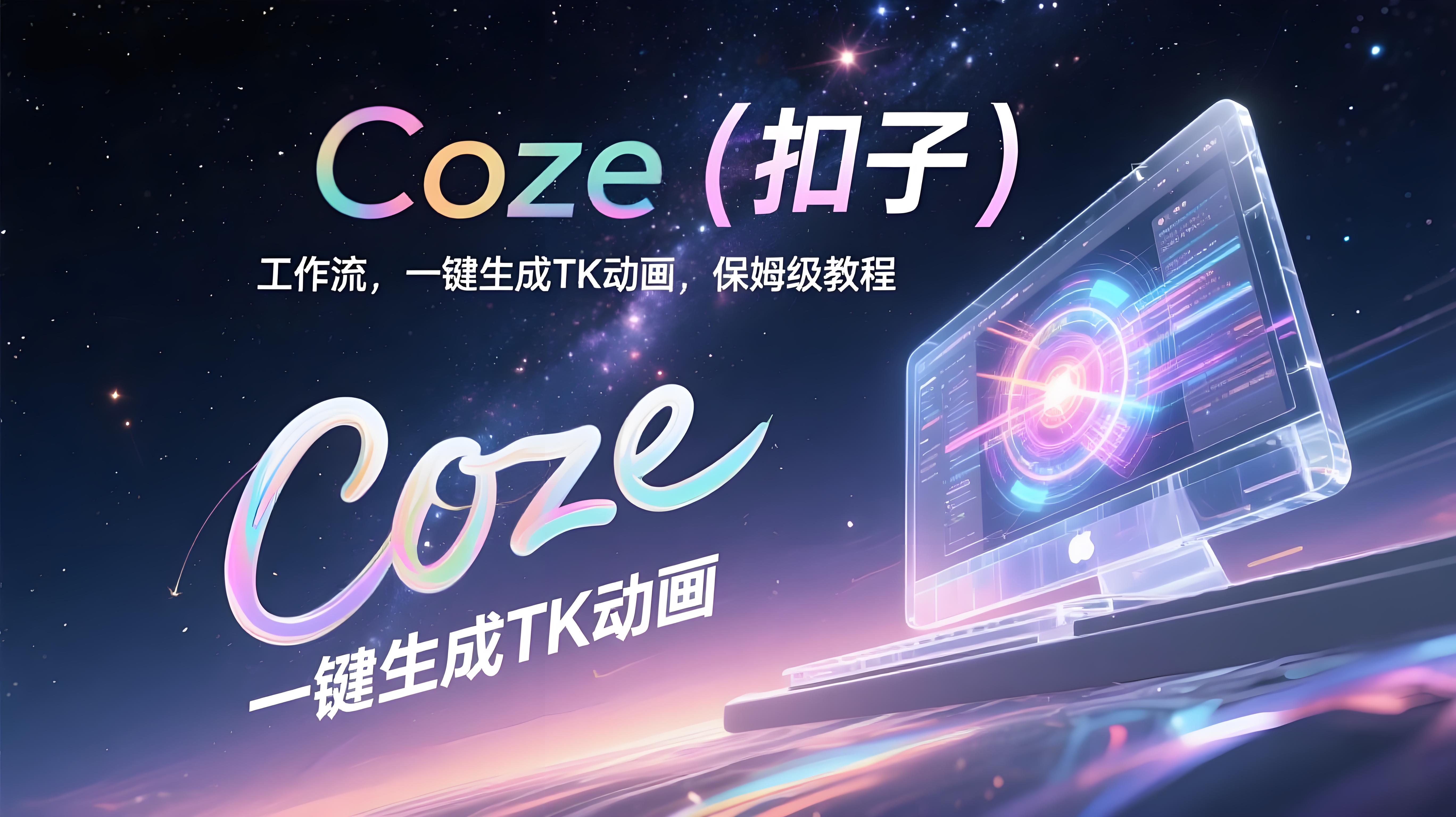 COZE(扣子)工作流：一键生成TK动画爆款短视频，保姆级教程+代码-AI创作学习-提示词应用-短视频玩法青花瓷AI学习网