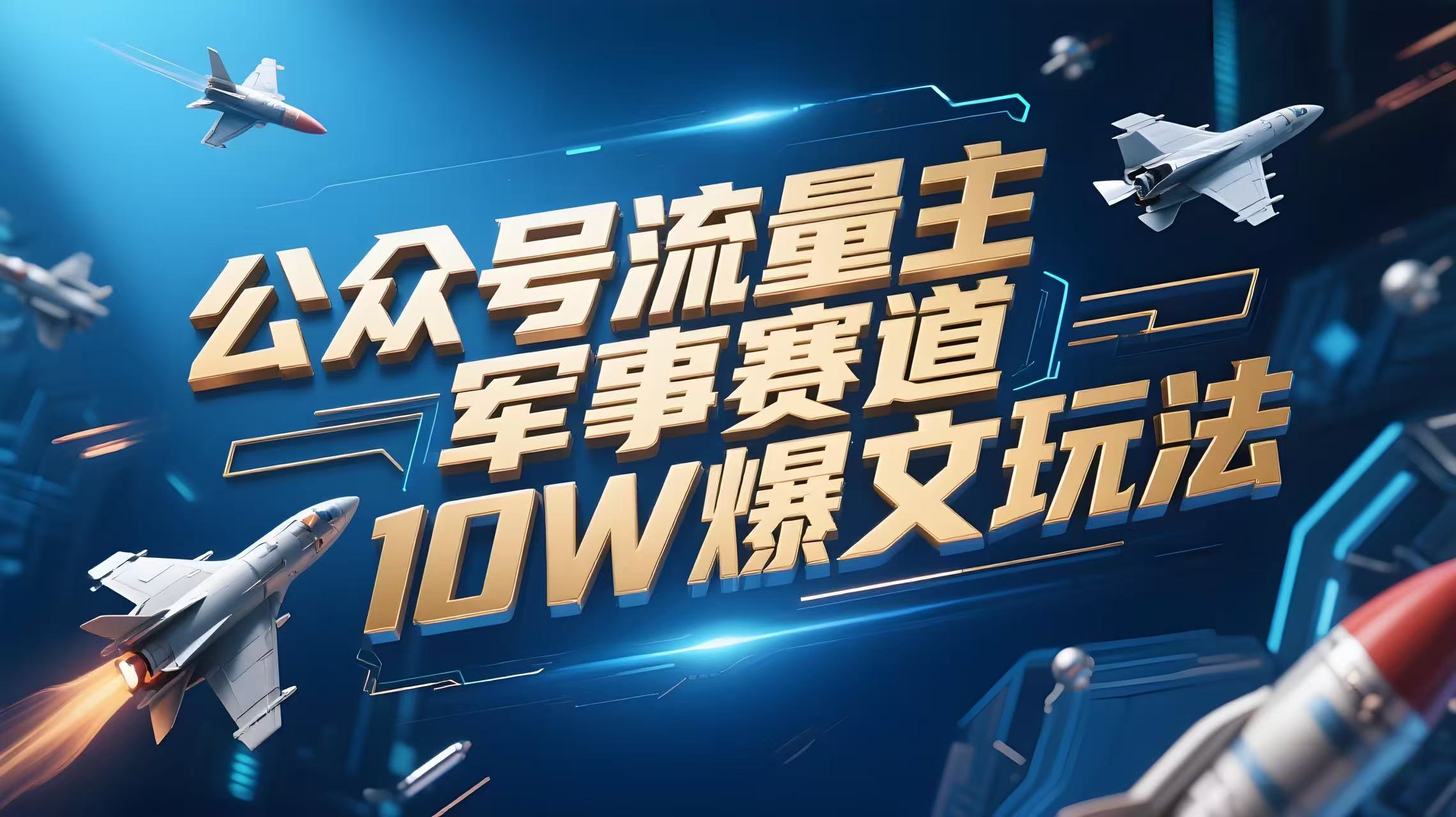AI公众号流量主：10W+爆文玩法，军事赛道爆文，一天收入1k+-AI创作学习-提示词应用-短视频玩法青花瓷AI学习网