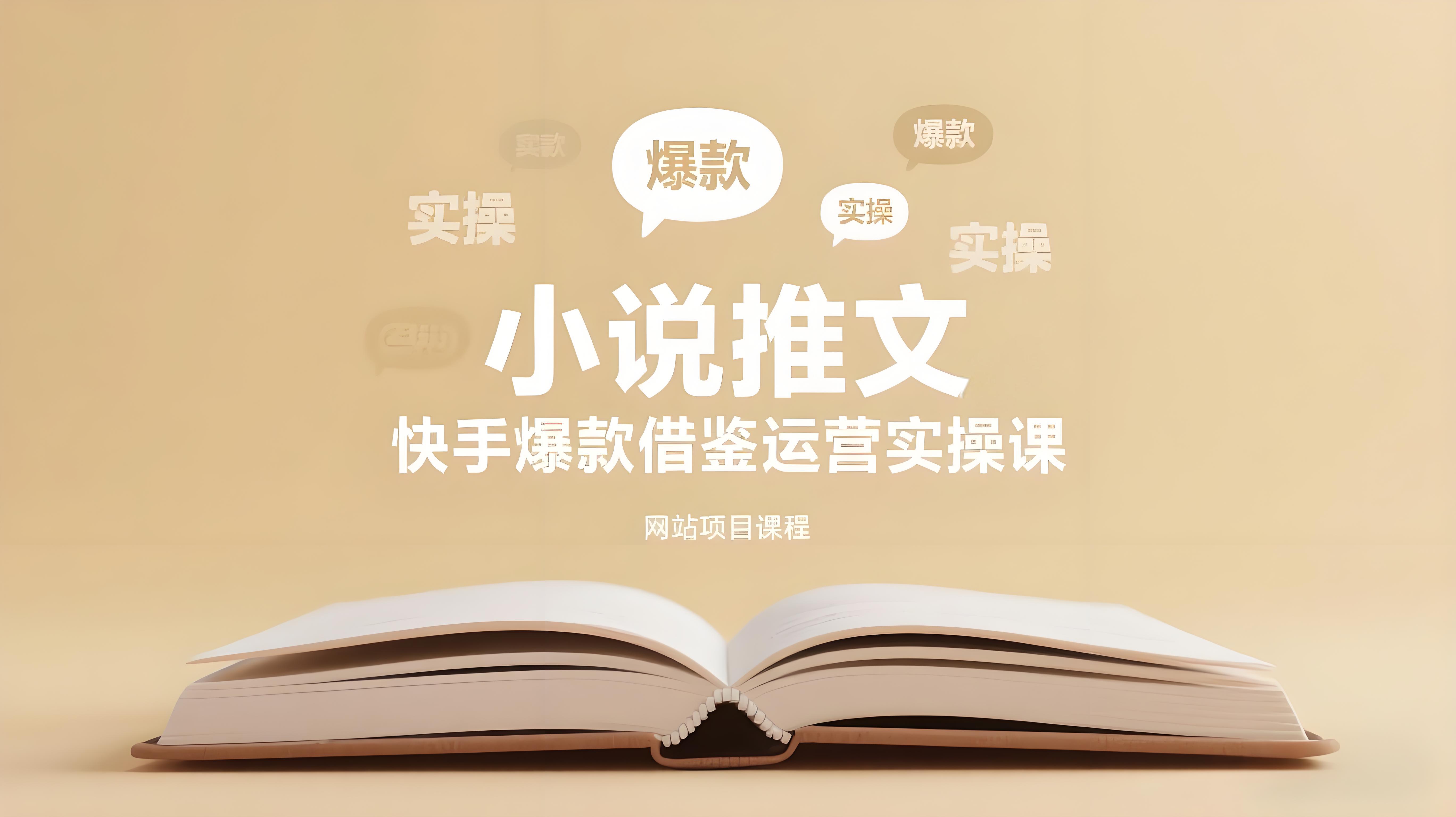 （评论可见）小说推文：干货分享之【快手爆款借鉴】运营实操课-AI创作学习-提示词应用-短视频玩法青花瓷AI学习网