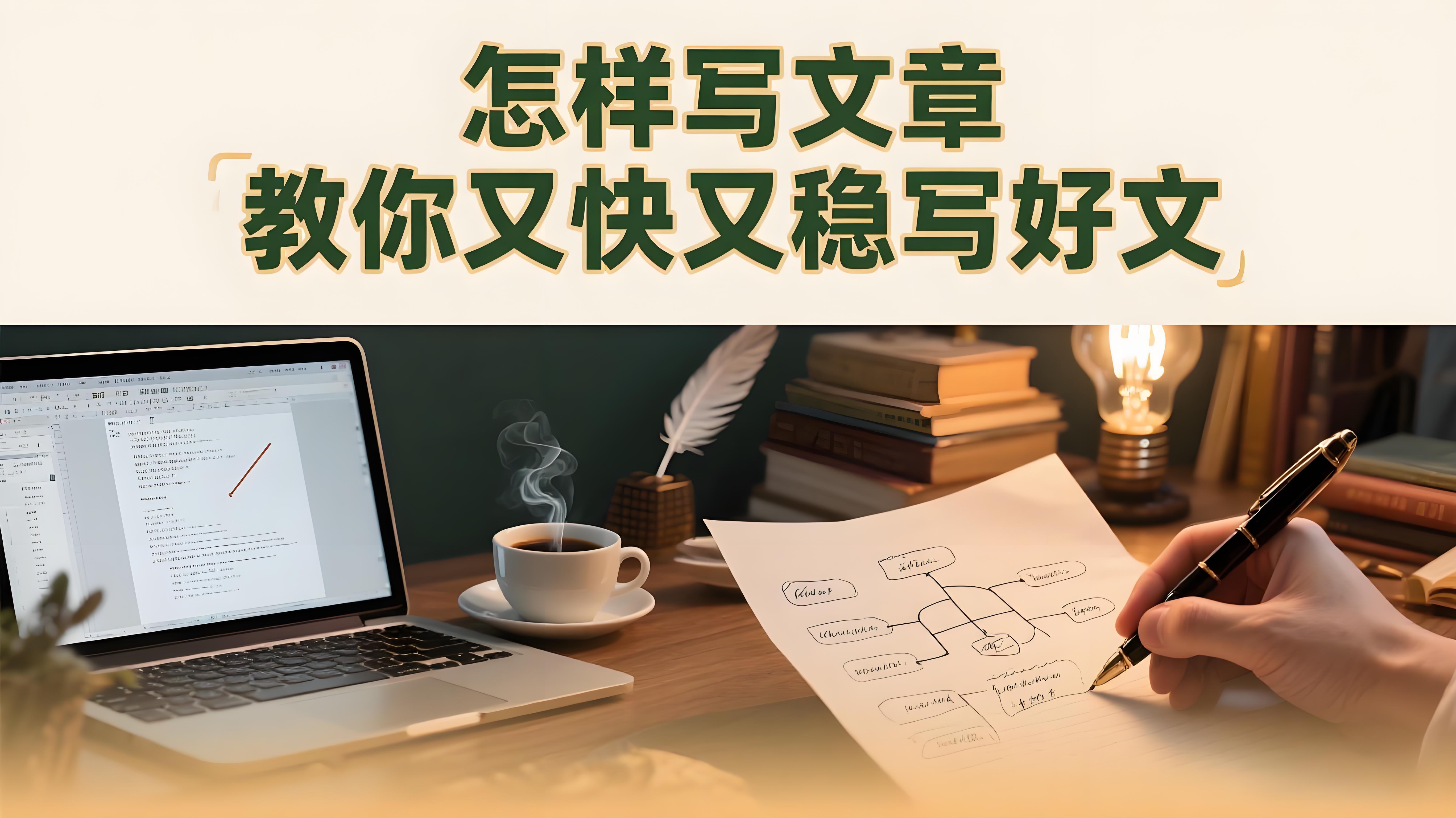 怎样写文章？教你又快又稳写好文-AI创作学习-提示词应用-短视频玩法青花瓷AI学习网