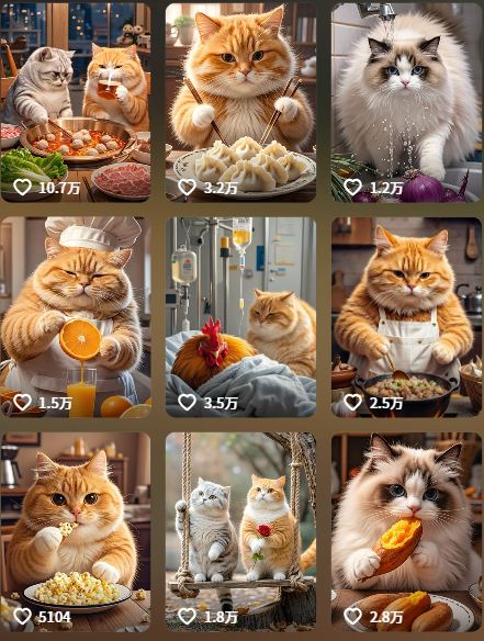 （评论可见）有趣的橘猫买菜做饭视频，用AI一键搞定，详细实操教学-AI创作学习-提示词应用-短视频玩法青花瓷AI学习网