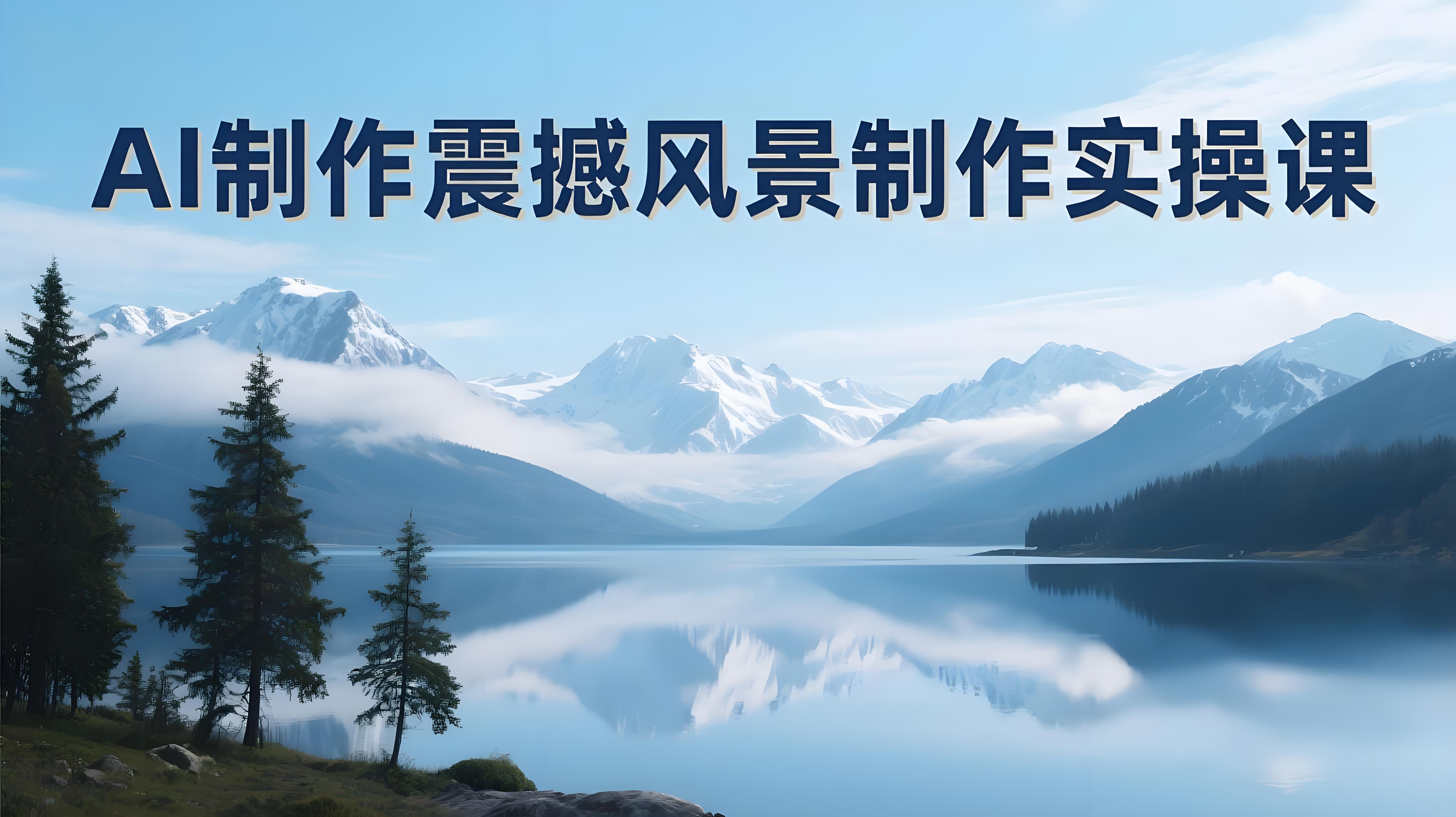 （评论可见）利用AI制作：【震撼风景】制作实操课，快速起千粉万粉号-AI创作学习-提示词应用-短视频玩法青花瓷AI学习网